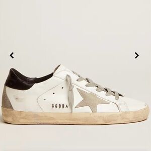 Golden Goose Women's Super-Star with black heel tab and metal stud lettering